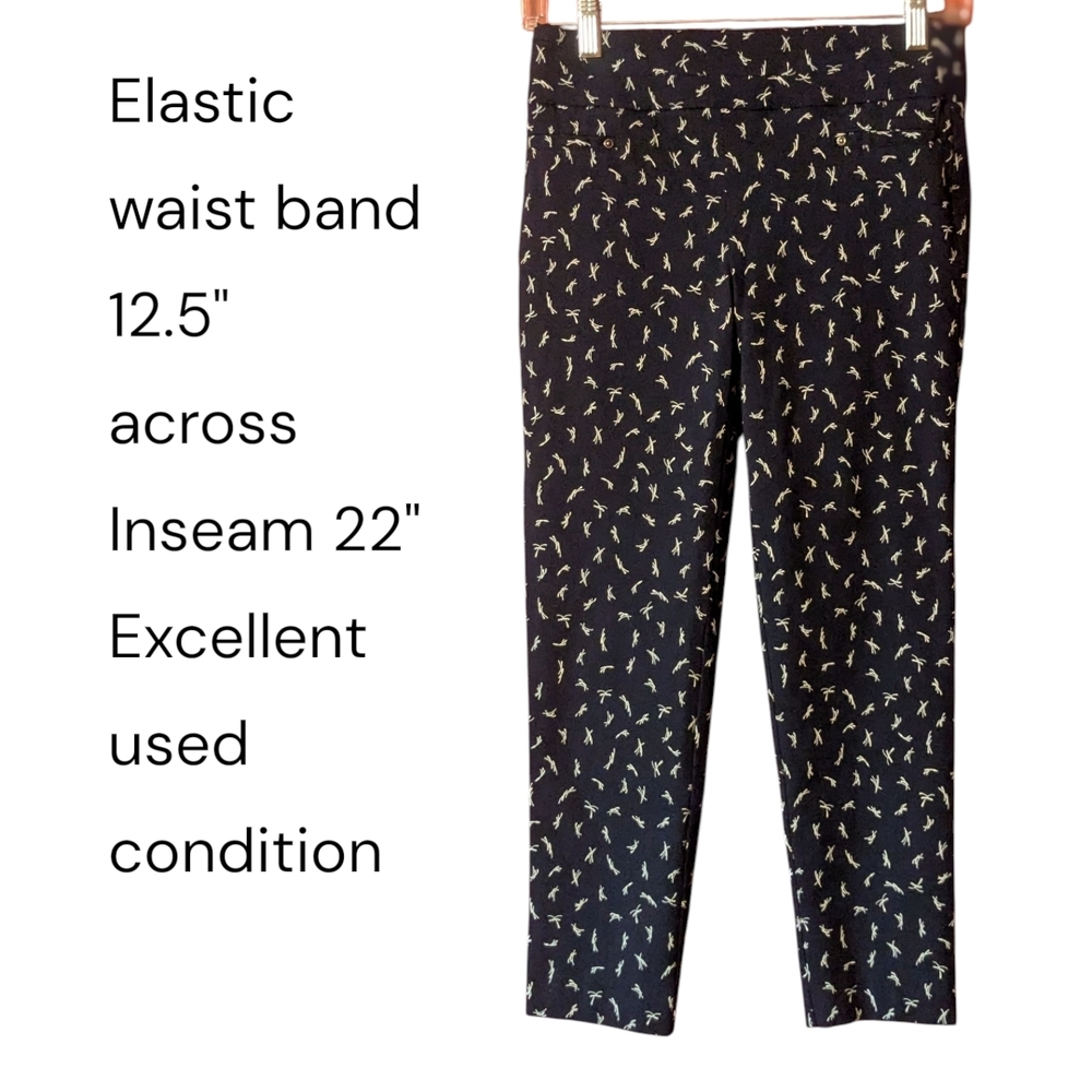 Maurices Navy and White Patterned Pants - Picture 3 of 3